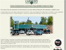 Tablet Screenshot of carshonsdeli.com